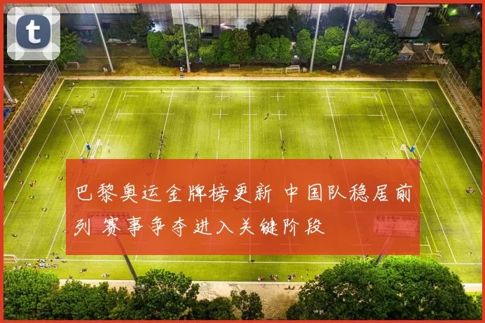 巴黎奥运金牌榜更新 中国队稳居前列 赛事争夺进入关键阶段